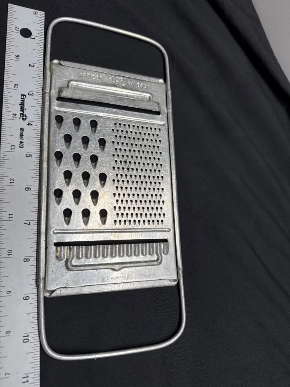 Vintage Tala 1933 Aluminum Multi-Sided Handheld Grater Made In England